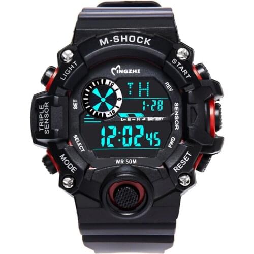 Electronic watches multifunctional double timing stopwatch teenagers watch students electronic watch