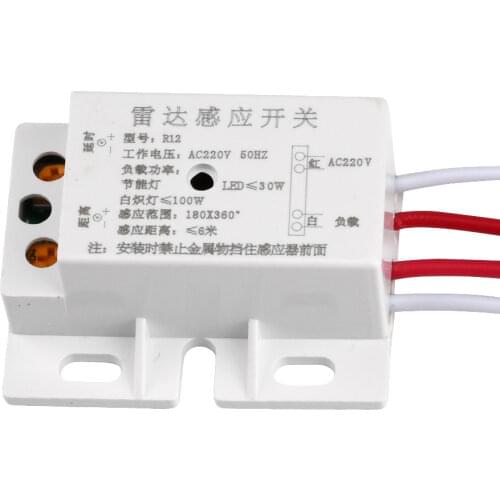 IR Sensor Switch AC 220V PIR Motion Module Automatic Infrared Body Motion Sensor Microwave Radar Sensor Human Induction Sensor