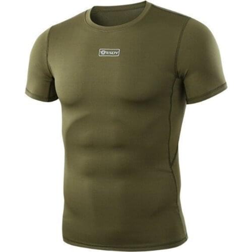 Outdoor Hunting Camouflage T-shirt Men Breathable Army Tactical Combat Shirt Military Quick Dry Sport Camo Hiking Camping Tees