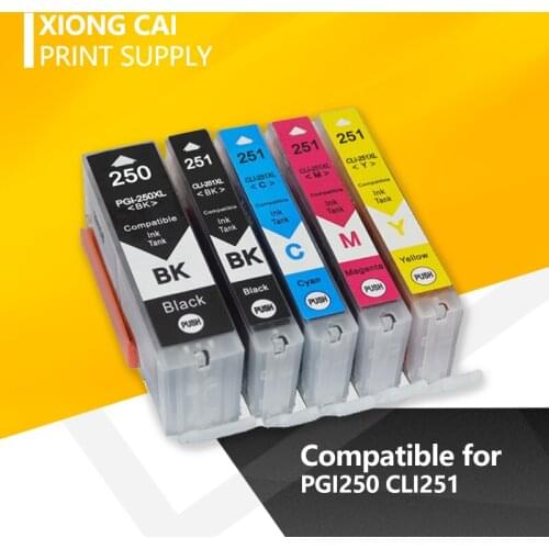 30Pcs Compatible PGI250 PGI 250 CLI251 Ink Cartridge For Canon PIXMA IP7220 IP8720 MX922 MX722 MG5420 MG5422 MG5520 MG6320 MG6