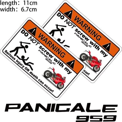 KODASKIN Motorcycle Cheap 2D Creative Warning Sticker Decal for DUCATI PANIGALE 959