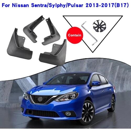 Car Fender Accessories For Nissan Sentra B17Sylphy Pulsar 2013-2019 Mudguards Splash Guards Fender Mudflaps Car Fender Mud Flaps