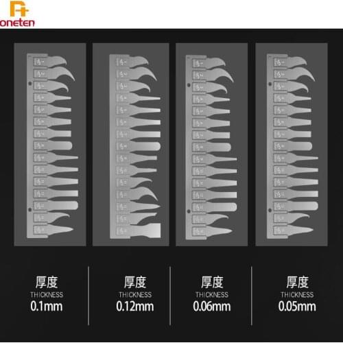 WL Remove Glue Blade 15 in 1 Rubber For Phone Motherboard CPU Power Nand IC Glue Removal Tool Stratified Scraping IC Side Glue