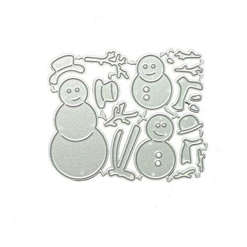 YINISE CUT Metal Cutting Dies For Scrapbooking snowman Stencils Scrapbook DIY Album Cards Decoration Embossing Die Cuts Cutter