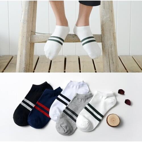 5 Pairs 24cm high quality Boat Socks Hot Sale Summer Style Men Socks Brand Fashion Cotton Sock Slippers