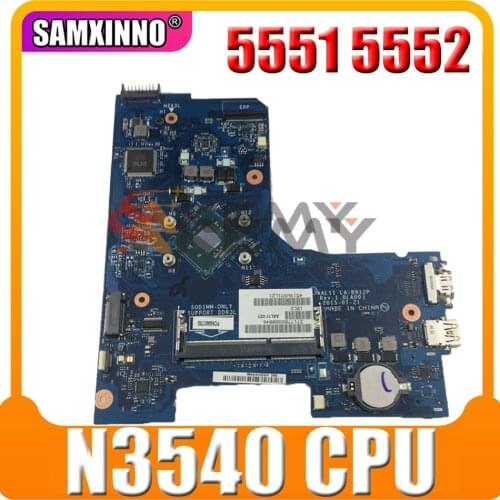 Original Laptop Motherboard For DELL Inspiron 5551 5552 Mainboard CN-00V51V LA-B912P SR1YW N3540 DDR3