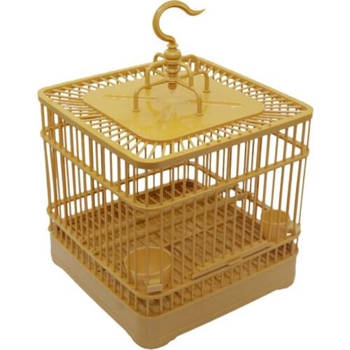 23x23x22cm Plastic Assembly Bird Cage With Feeder And Waterer Bird Supplies Pet Bird Full Set Of Bird House Thrush Parrot Cage