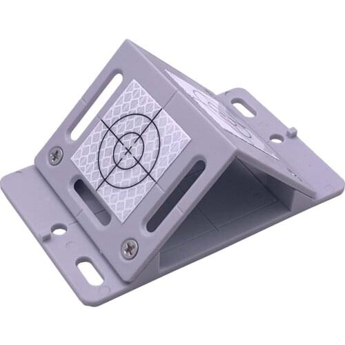 GRAY COLOR Angle measurement plaquette with 2 Target Reflectors 40 x 40 mm for total station, Mini prism ,OPTICAL PRISM