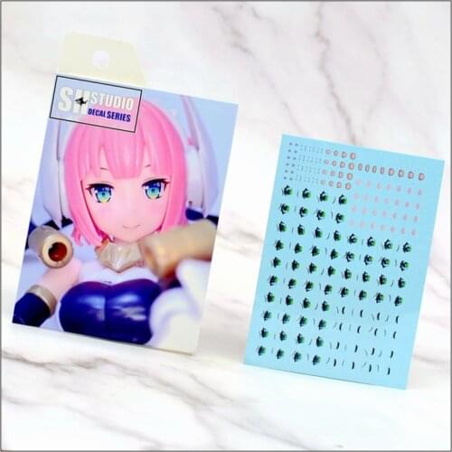 SH Studio decal series of eye decal Vol.4 for 1/12 scale ASRA Bullet Knight mobile suit girl kids toys