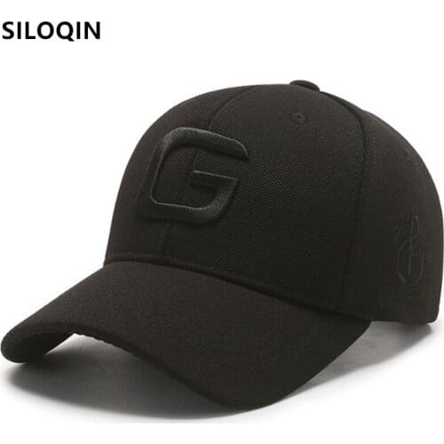 SILOQIN Snapback Cap Mens Three-dimensional Letter Embroidery Baseball Cap Womens Cotton Hat Adjustable Size Couple Sports Cap
