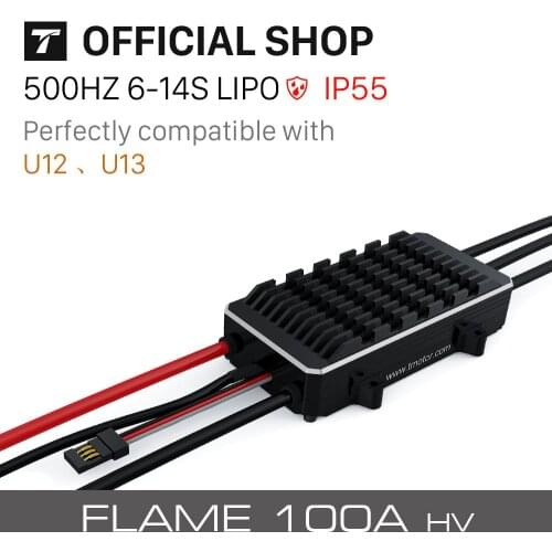 T-motor Flame 100A HV 500HZ 6-14S LIPO ESC For Helicopter Multi-rotor Quadcopter UAV RC Drones