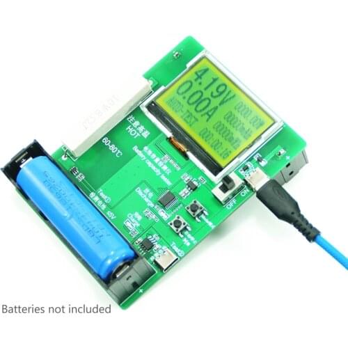 DC 5-12V LCD Battery Capacity Tester MAh MWh for 18650 Lithium Battery Digital Measurement Battery Power Bank Detector Module