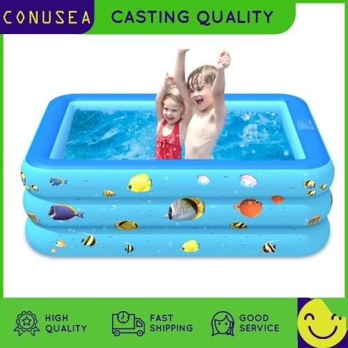 Three layers Inflatable Swimming pool Summer Kids Baby alberca Bathtub for children water Toy Garden pool frame for boys girls