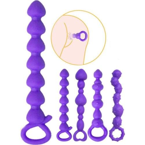 Men women are universal Anal Beads Plug Butt Plugs Anal Stimulator Toys Prostate Adult Supplies Erotrc Sex Toys Couple lady