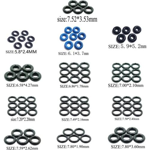 50PCS O RINGS RUBBER/SILIC O RING SEAL VMQ NBR FKM SEALING O-RINGS NITRILE WASHER RUBBER ORING