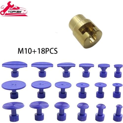 Paintless Dent Repair Puller Kits Dent Puller with 18 PCS Different Size Tabs Suction Cup Dent Removal Tools