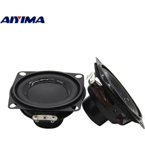 AIYIMA 2Pcs 53mm 2 Inch Waterproof Sound Speaker 4 Ohm 6W HiFi Home Theater Woofer Multimedia Mini Speaker