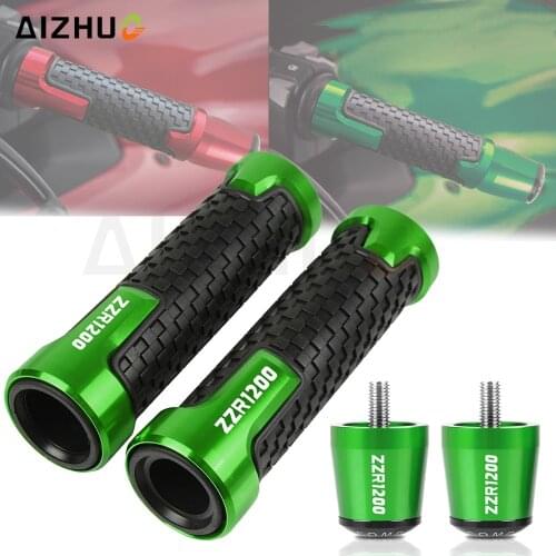 Handle Bar Grip Cap End Plug FOR KAWASAKI ZZR1200 ZZR 1200 2002-2005 2004 2003 Motorcycle 7/8'' 22mm Handlebar Grip Ends ZZR1200