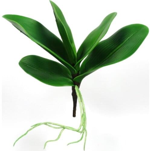 Phalaenopsis Leaf Artificial Plant Decorative Flowers Auxiliary Material Flower Orchid Leaves For Wedding Decoration DIY Gift