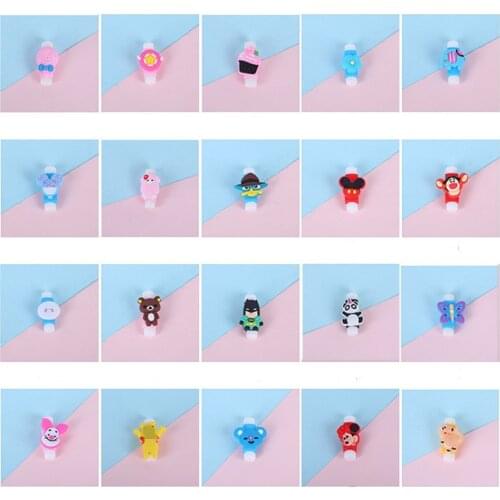 100pcs Cartoon Cable Winer Cable Protector Saver USB Charging Data Line Protective Sleeves For iPhone 5s 6s 7 Ipad mini