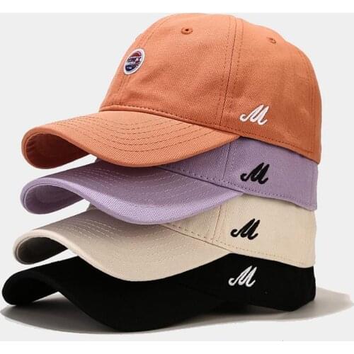 2021 Fashion Spring Summer Cotton Baseball Hat Ladies Casual M Letter Print Dad Cap Multi-color Mens Wild Outdoor Sport Cap