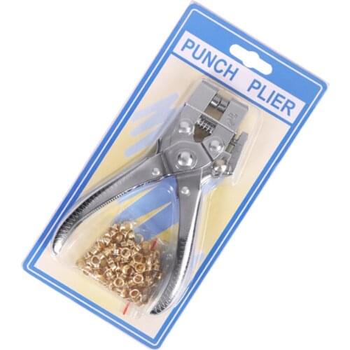 5MM Multi-function Hole Punching Pliers Eyelet Pliers Belt Metal Guard Ring Installation Tool Buy tools send 100eyelets
