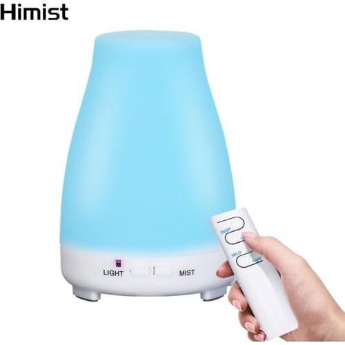 Aromatherapy Diffuser Mist Maker with 7 Color Changing LED Light Ultrasonic Air Humidifier Remote Control Essential Oil Diffuser