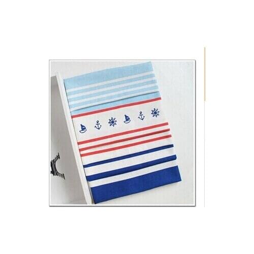 Free shipping new style Navy Anchor Marine Series Linen / Cotton Fabric, Handmade Patchwork Sewing Quilting home curtain cloth