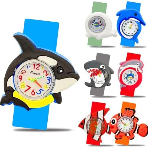 New product ocean whale watch children watches baby slap watch for boy girl clock kids quartz watch christmas gift montre enfant