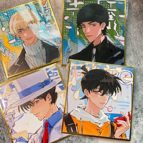 Detective Conan Kudou Shinichi Kuroba Kaito Akai Shūichi Furuya Rei Shikishi Colored Paper Sa