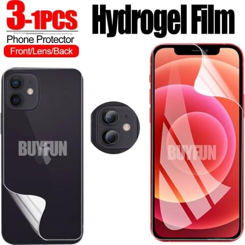 Front Back Camera Hydrogel Film 1-3PCS For Apple iPhone 12 Pro MAX Screen Protector Lens for iphone 12 mini pro max Lens film