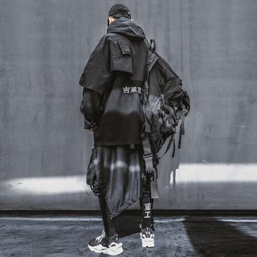 Jiye Heavy Industry Couples National Trends Spring Vacation Two Shawls Sweater Men Loose Couples Splicing Hooded Men