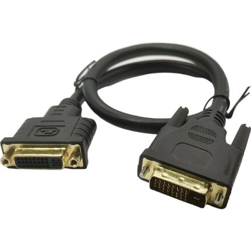 DVI Cable DVI Extension Cables DVI-D 24+1 Male to Female 0.5m