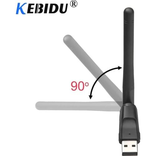 Kebidu Mini 150M USB 2.0 WiFi Wireless Network Card 802.11 b/g/n LAN Adapter With Rotatable Antenna For Laptop PC Hot