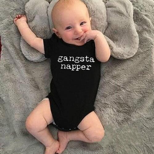 Letter Printed Romper Girl Baby Boy Tee Top Baby Girl Bodysuits Baby Romper