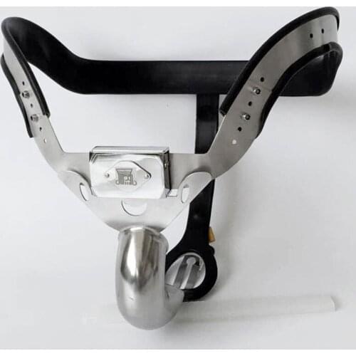 Arc Waistline Stainless Steel Metal Chastity Belt Pants Penis Sleeve Cock Cage Male Chastity Device Cbt Sex Toys For Men BDSM