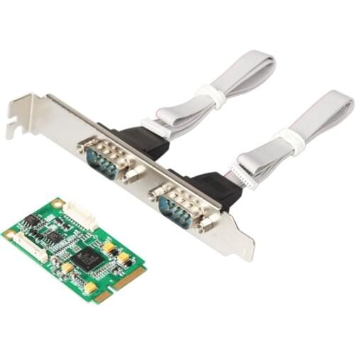 MINI PCI-E to 2 port RS422/485 industrial serial port card MINI PCIE TO 422 IO-mPCE352A-2S