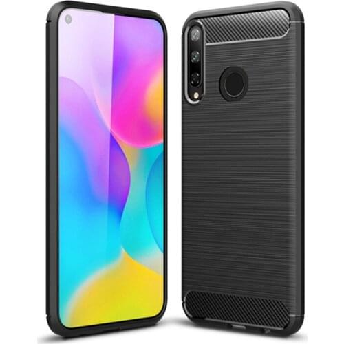 Soft Carbon Fiber Case For Huawei P40 Lite E Y7P Case Protective Back Phone Bumper For Huawei P40 Lite E Cover Funda 6.39