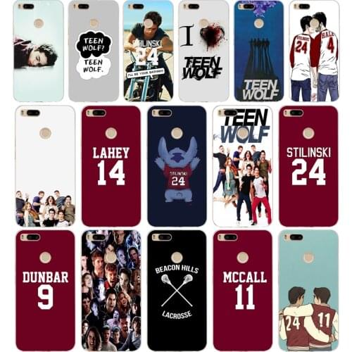 122FG Teen Wolf Stilinski 24 McCALL 11 LAHEY 14 DUNBAR9 Soft Silicone Tpu Cover phone Case for xiaomi redmi mi 8 A1 A2 lite