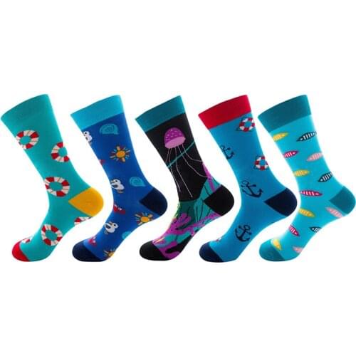 Socks for Women Girls Happy Socks with Print Colorful Cute Harajuku Casual Women 100% Cotton Funny Socks Unisex Female Male
