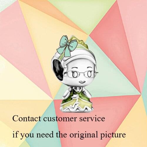 2021 Fall New Style 925 Sterling Silver Princess And Frog Charm, Original 1:1 High-quality Jewelry, Suitable For Diy Bracelets