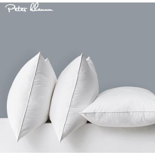 Peter Khanun White Soft Pillow Down Alternative Pillow Insert With Cotton Cover Hotel Standard and Home Supplies Bed Pillows