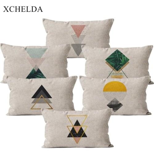 Throw Pillow Case Pillowcase Decorative Nordic Geometric 30*50 for Children Sofa Bedroom Fur Linen Cushion Cover