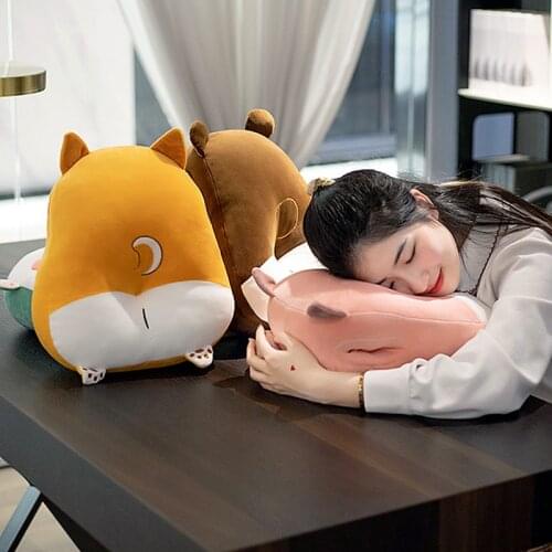 Cartoon Butt Nap Pillow Super Soft Pig Dinosaur Bear Cat Decorative Seat Cushions for Sofa Chair Stuffed Plush Office Home Decor