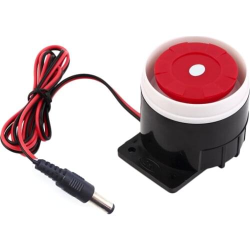 Mini Wired Alarm Siren Horn 12V 110dB Mini BUZZ SFB-55 For Home Alarm Security System House Office Protecting Sensors