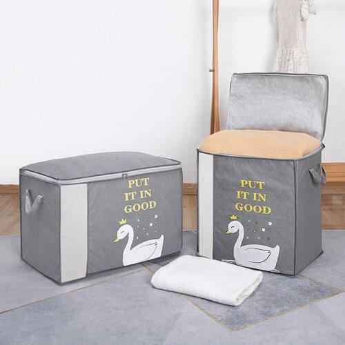 Foldable Quilt Storage Bag Moistureproof Wardrobe Blanket Clothes Holder Closet Luggage Organizer Dampproof Pillow Sorting Bags