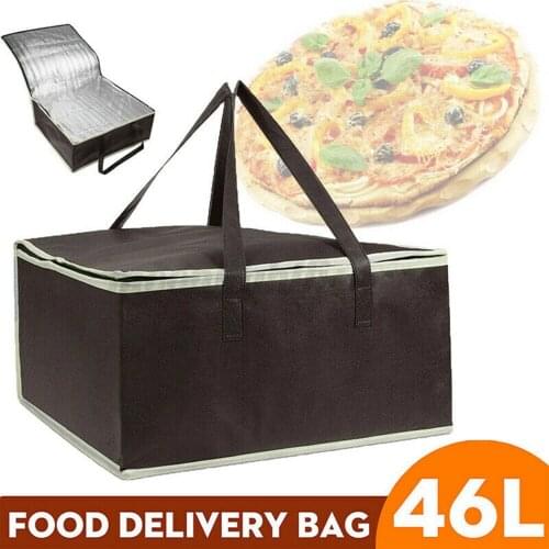 14 Inches Pizza Bag Cooler Bag Insulation Folding Picnic Ce Pack Food Thermal Bag Food Delivery Bag Waterproof Insulated Bag