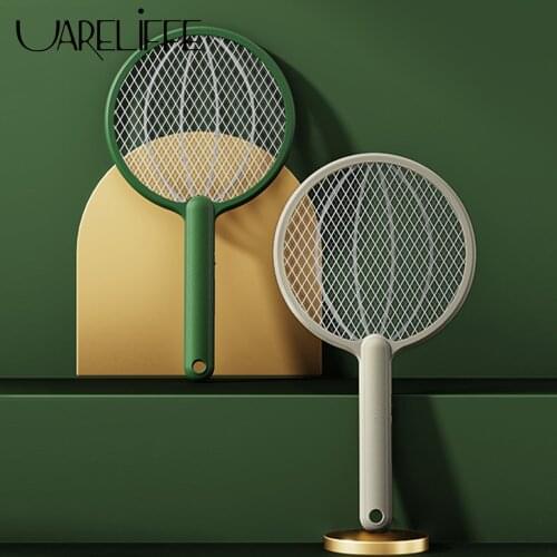 Uareliffe Electric Mosquito Swatter Three-Layer Protection Grid Wall-Mounted Dispeller Killer Lamp With Double Safety Switch