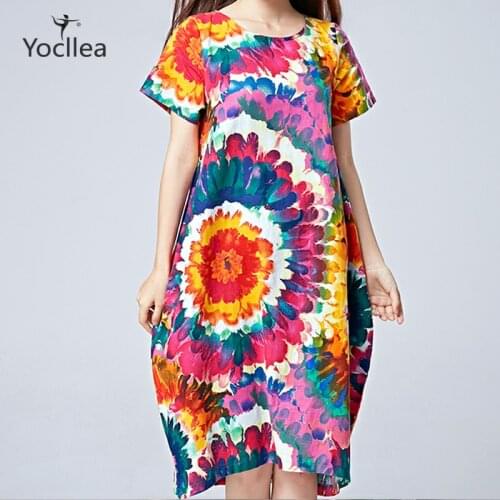 YOCLLEA Short Sleeve Dresses