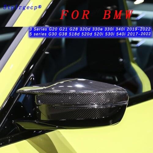 For BMW3 5 Series Car Rear View Side Wing Mirror Cap Replacement Carbon Fiber PatternG20 G21 28 320d 330e 330i 340i G30 G38